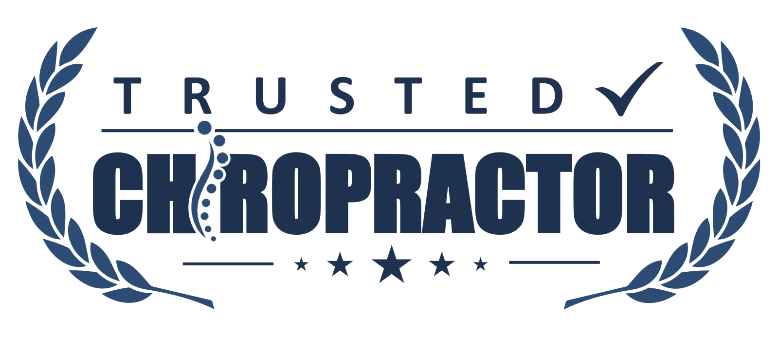 A badge reading Trusted Chiropractor